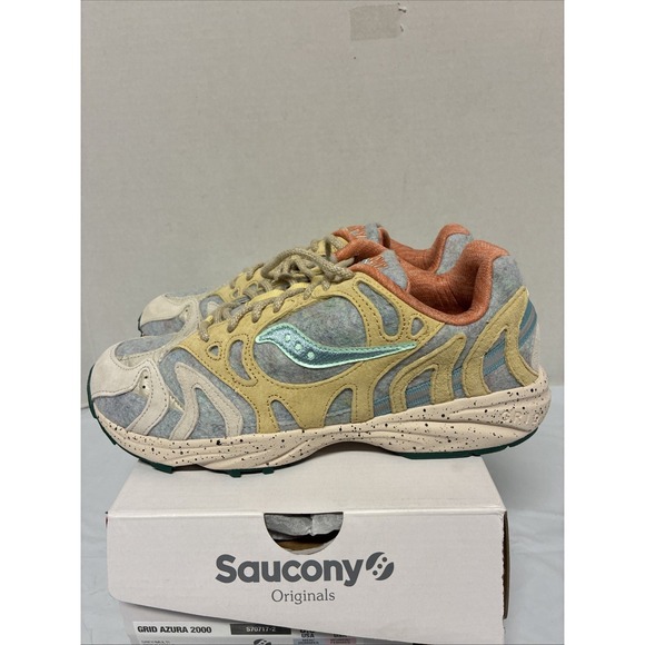 Saucony Grid Azura 2000 Grey Blue Men's Size 8.5 - Picture 4 of 9